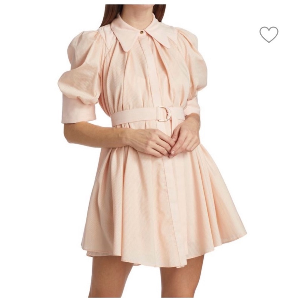 ACLER Lorne puff sleeves mini shirt dress